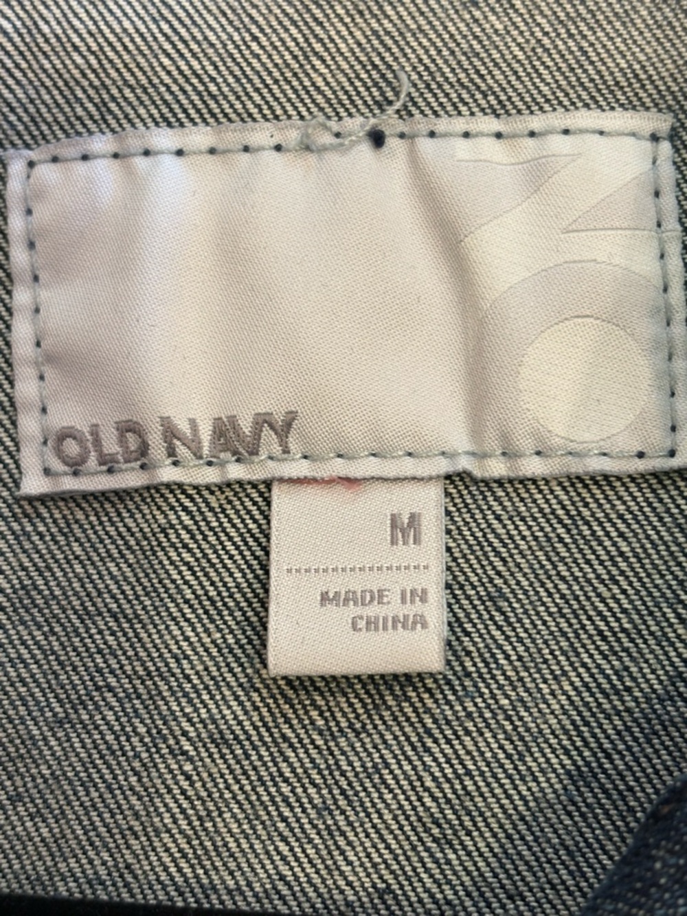 Old Navy Denim Jacket Medium Classic Button Front Stretch Blue M - Picture 5 of 6